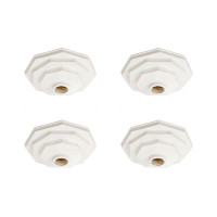 Kit C/4 - Plafonier Pvc Pavilonis 910 Branco Sextavado So...