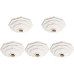 Kit C/5 - Plafonier Pvc Pavilonis 910 Branco Sextavado So...