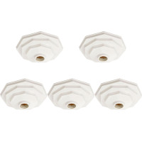 Kit C/5 - Plafonier Pvc Pavilonis 910 Branco Sextavado So...