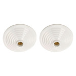 Kit C/2 - Plafonier Pvc Pavilonis Mc Branco Soquete Porce...
