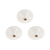 Kit C/3 - Plafonier Pvc Pavilonis Mc Branco Soquete Porce...