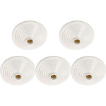 Kit C/5 - Plafonier Pvc Pavilonis Mc Branco Soquete Porce...