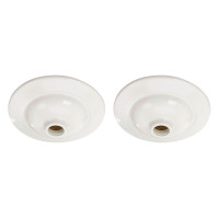 Kit C/2 - Plafonier Pvc Pavilonis Dvp Branco Soquete Porc...