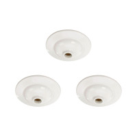 Kit C/3 - Plafonier Pvc Pavilonis Dvp Branco Soquete Porc...