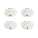 Kit C/4 - Plafonier Pvc Pavilonis Dvp Branco Soquete Porc...