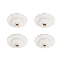 Kit C/4 - Plafonier Pvc Pavilonis Dvp Branco Soquete Porc...