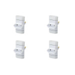 Kit C/4 - Pino 3 Saidas 2 Polos Perlex ''T'' Branco 245Br