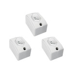 Kit C/3 - Tomada Externa Perlex 2 Polos +Terra 20A Retang...