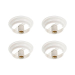 Kit C/4 - Plafonier Pvc Pavilonis 510 Branco Redondo Soqu...