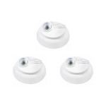 Kit C/3 - Plafonier Pvc Perlex Branco Soquete Duplo 225/1