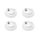 Kit C/4 - Plafonier Pvc Perlex Branco Soquete Duplo 225/1