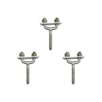 Kit C/3 - Para-Raio Suporte Para Fita Aluminio Horizontal...