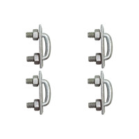 Kit C/4 - Para-Raio Grampo Para Emenda De Fita Aluminio D...