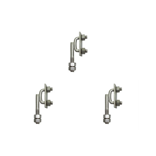 Kit C/3 - Para-Raio Suporte Para Fita Aluminio Vertical R...