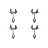 Kit C/4 - Para-Raio Suporte Para Fita Aluminio Horizontal...