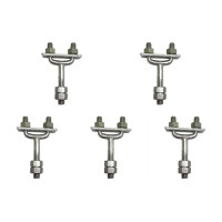 Kit C/5 - Para-Raio Suporte Para Fita Aluminio Horizontal...