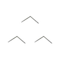Kit C/3 - Para-Raio Emenda Fita Aluminio''Descida''7/8X1/...