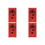Kit C/4 - Modulo Soprano Ilus (Tomada 10A Vermelho) 5Ub99007
