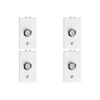 Kit C/4 - Modulo Soprano Ilus (Tomada Coaxial) 5Tg99334