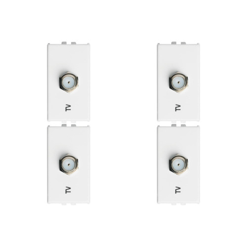 Kit C/4 - Modulo Soprano Ilus (Tomada Coaxial) 5Tg99334