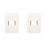 Kit C/2 - Placa Soprano Ilus 4X2 (1 Modulo Horizontal) 5T...