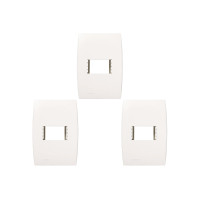 Kit C/3 - Placa Soprano Ilus 4X2 (1 Modulo Horizontal) 5T...