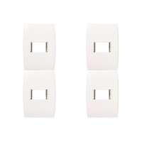 Kit C/4 - Placa Soprano Ilus 4X2 (1 Modulo Horizontal) 5T...