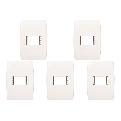 Kit C/5 - Placa Soprano Ilus 4X2 (1 Modulo Horizontal) 5T...