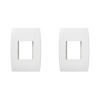 Kit C/2 - Placa Soprano Ilus 4X2 (2 Modulos Horizontal) 5...
