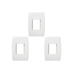 Kit C/3 - Placa Soprano Ilus 4X2 (2 Modulos Horizontal) 5...
