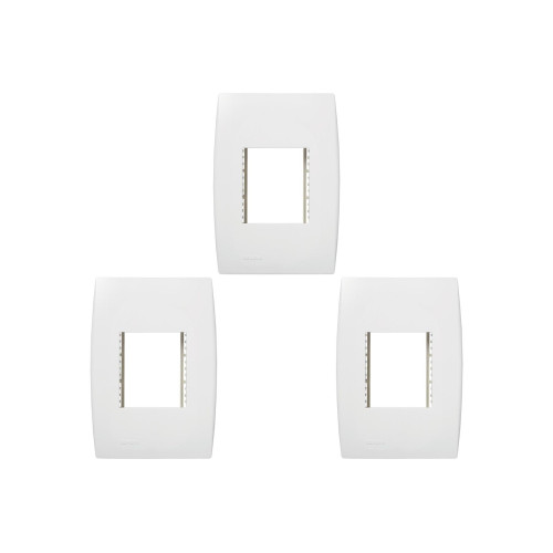 Kit C/3 - Placa Soprano Ilus 4X2 (2 Modulos Horizontal) 5...