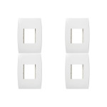 Kit C/4 - Placa Soprano Ilus 4X2 (2 Modulos Horizontal) 5...