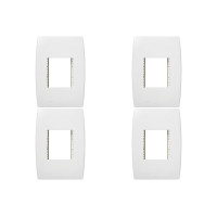Kit C/4 - Placa Soprano Ilus 4X2 (2 Modulos Horizontal) 5...