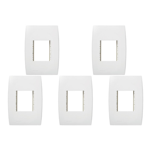 Kit C/5 - Placa Soprano Ilus 4X2 (2 Modulos Horizontal) 5...