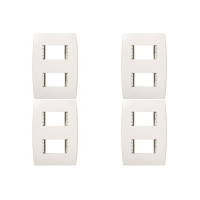 Kit C/4 - Placa Soprano Ilus 4X2 (2 Modulo Distanciada) 5...