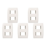 Kit C/5 - Placa Soprano Ilus 4X2 (2 Modulo Distanciada) 5...