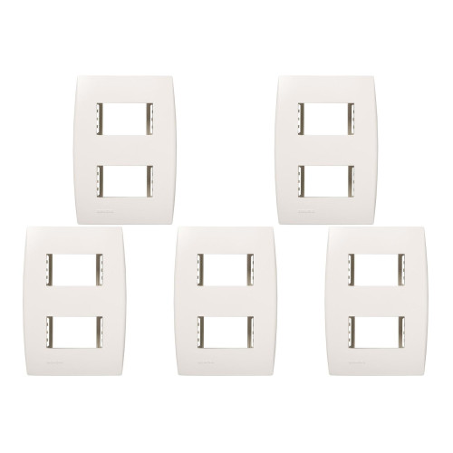 Kit C/5 - Placa Soprano Ilus 4X2 (2 Modulo Distanciada) 5...
