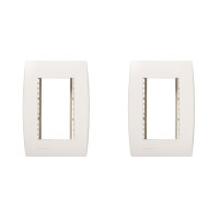 Kit C/2 - Placa Soprano Ilus 4X2 (3 Modulos Horizontal) 5...