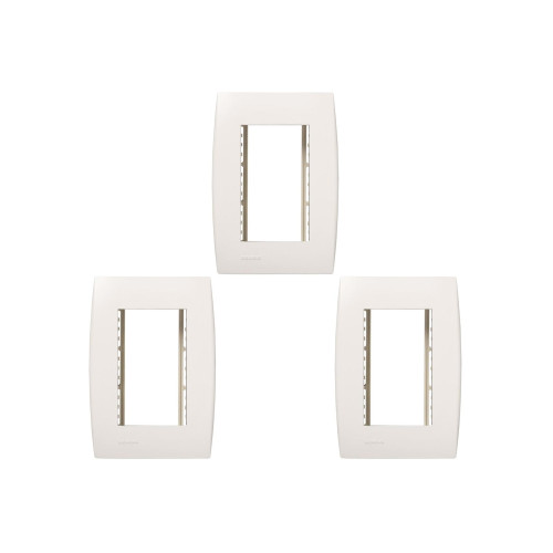 Kit C/3 - Placa Soprano Ilus 4X2 (3 Modulos Horizontal) 5...