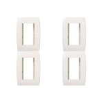 Kit C/4 - Placa Soprano Ilus 4X2 (3 Modulos Horizontal) 5...