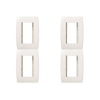 Kit C/4 - Placa Soprano Ilus 4X2 (3 Modulos Horizontal) 5...