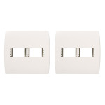 Kit C/2 - Placa Soprano Ilus 4X4 (2 Modulos Horizontal) 5...
