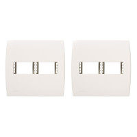 Kit C/2 - Placa Soprano Ilus 4X4 (2 Modulos Horizontal) 5...