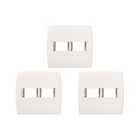 Kit C/3 - Placa Soprano Ilus 4X4 (2 Modulos Horizontal) 5...