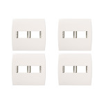 Kit C/4 - Placa Soprano Ilus 4X4 (2 Modulos Horizontal) 5...