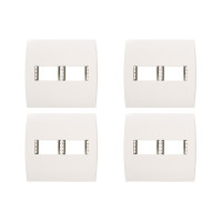 Kit C/4 - Placa Soprano Ilus 4X4 (2 Modulos Horizontal) 5...