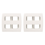 Kit C/2 - Placa Soprano Ilus 4X4 (4 Modulos Horizontal) 5...