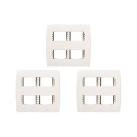 Kit C/3 - Placa Soprano Ilus 4X4 (4 Modulos Horizontal) 5...