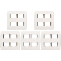 Kit C/5 - Placa Soprano Ilus 4X4 (4 Modulos Horizontal) 5...