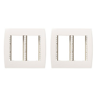 Kit C/2 - Placa Soprano Ilus 4X4 (6 Modulos Horizontal) 5...